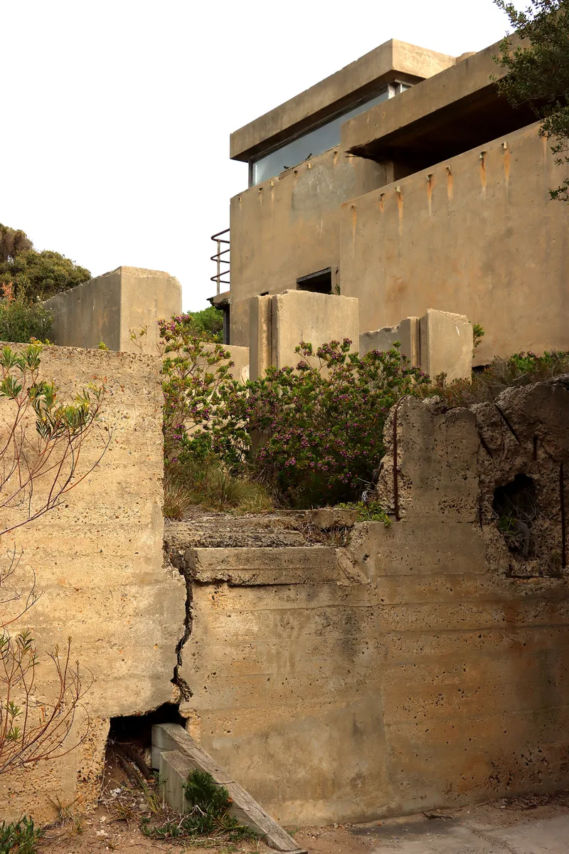 Historic fort ruins at Point Nepean overlooking Port Phillip Heads